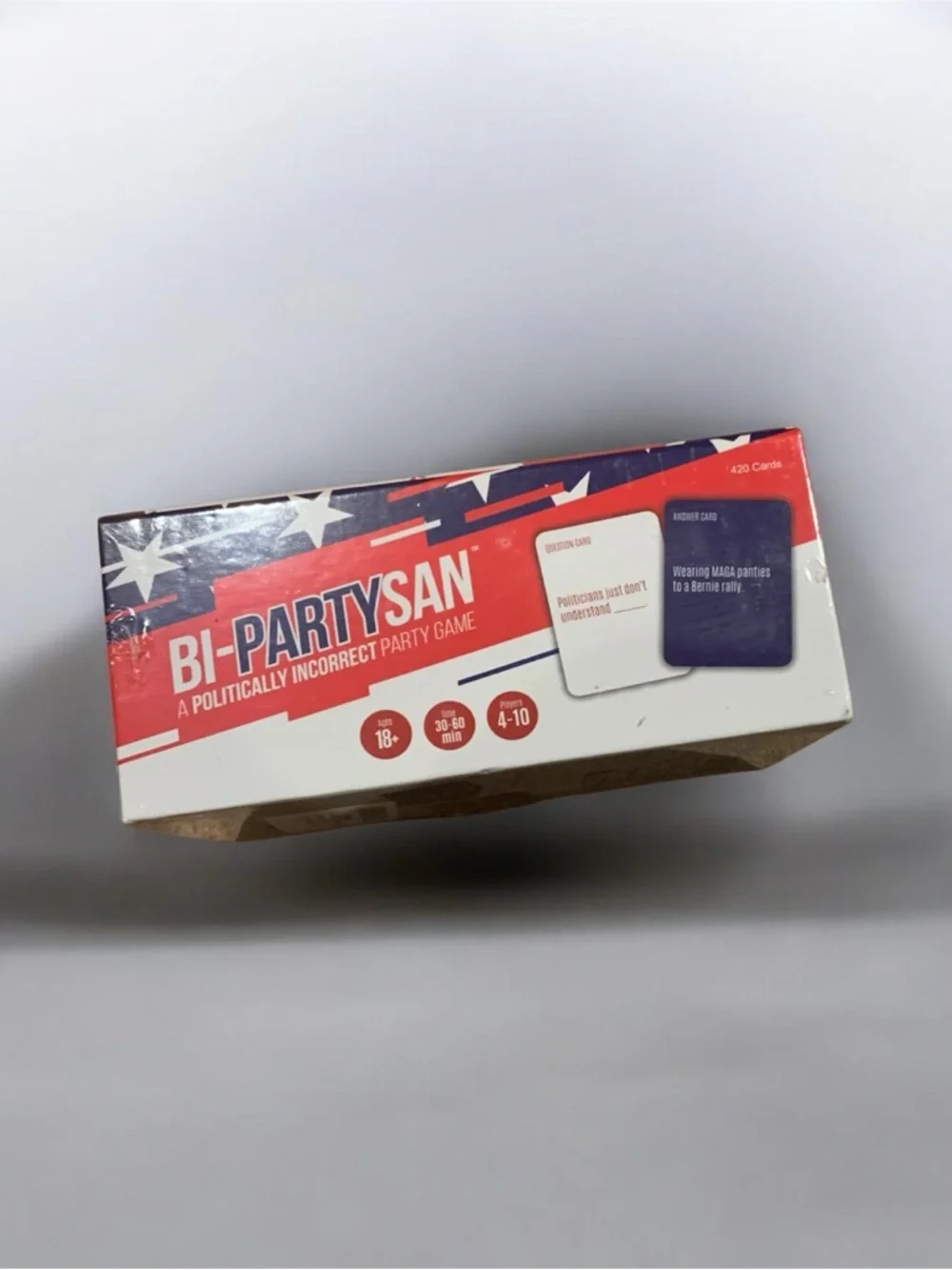 BI-PARTYSAN Party Card Game - Red, White & Blue